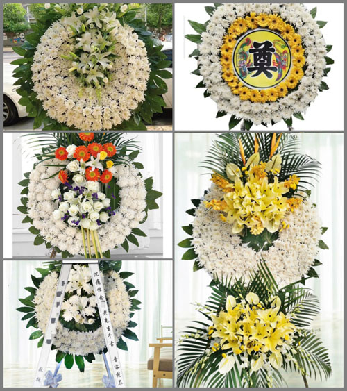 天津蓟州区上仓镇花窝村花圈速递
