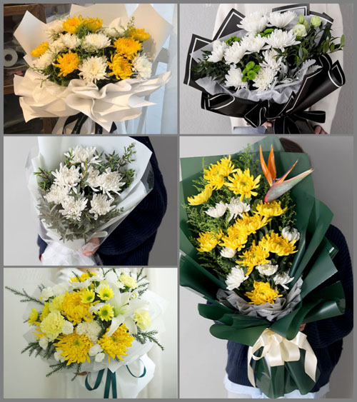 天津蓟州区上仓镇花窝村白事花束代送